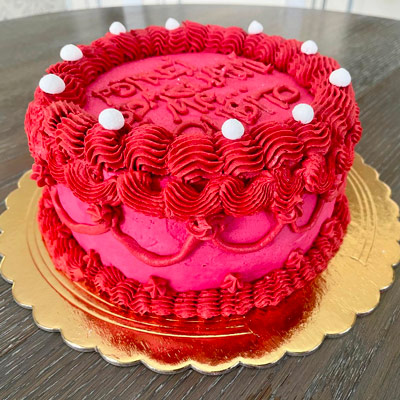 Torta di compleanno piping